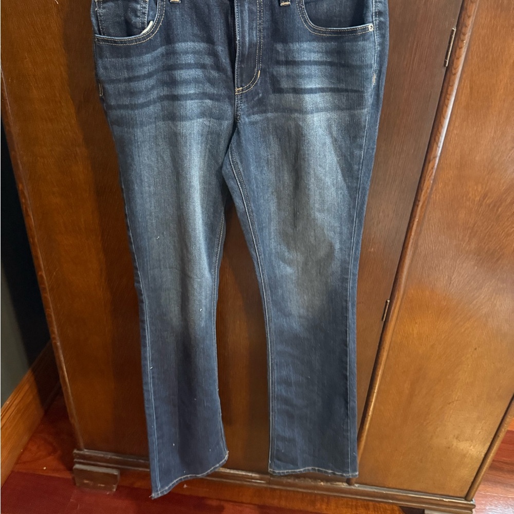 Maurices Distressed Blue Boyfriend Jeans